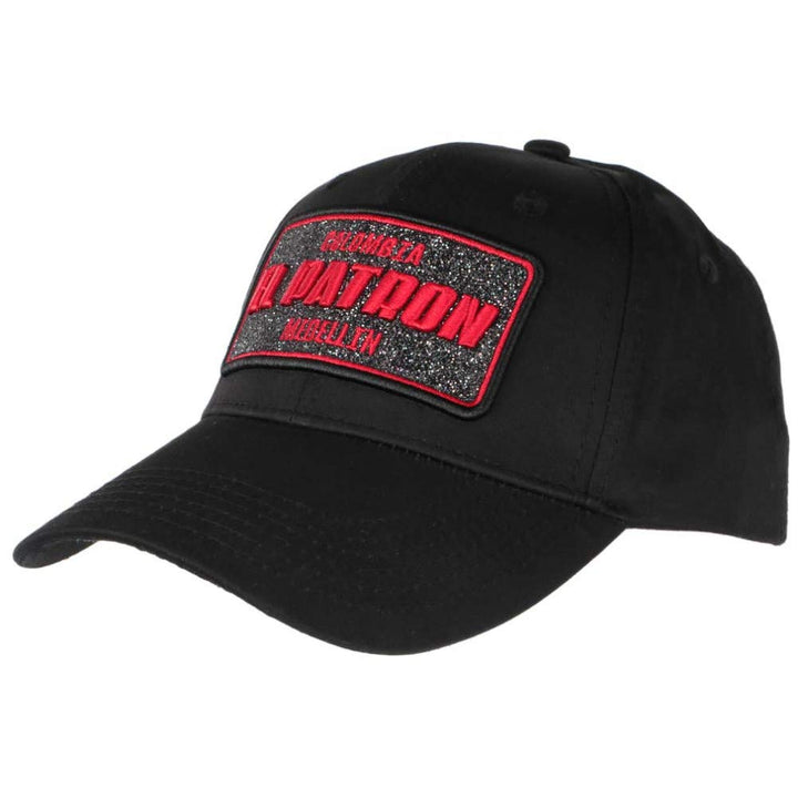 Kappe El Patron Schwarz und Rot Strass Medellin Colombia Baseball - Unisex