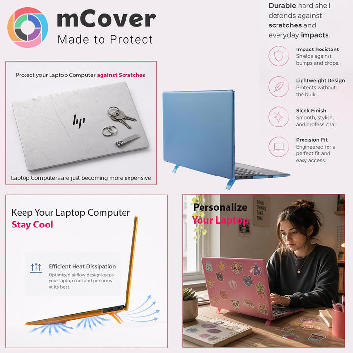 mCover Hartschalenhülle kompatibel mit 2021 15 Zoll HP ProBook 450/455 G8/G9 Und HP EliteBook 650 G8