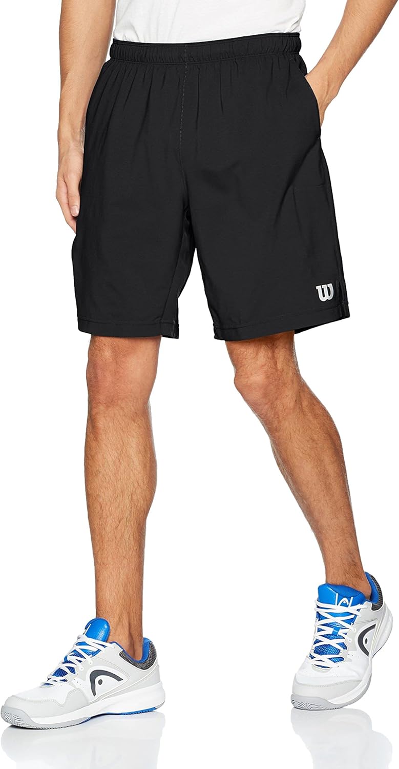 Wilson Herren Tennis Shorts Rush 9 Woven Short L Schwarz, L Schwarz