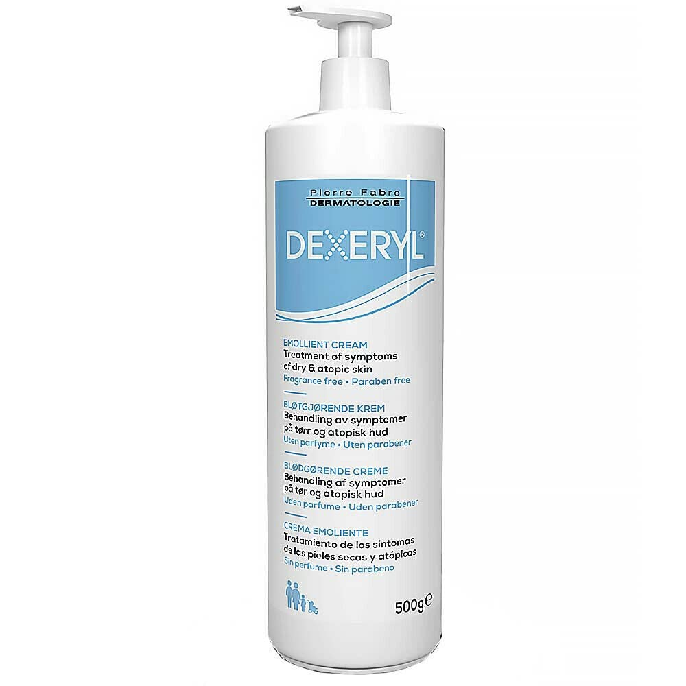 Dexeryl Emollient Creme für trockene Haut, 500 ml, 2 Stück