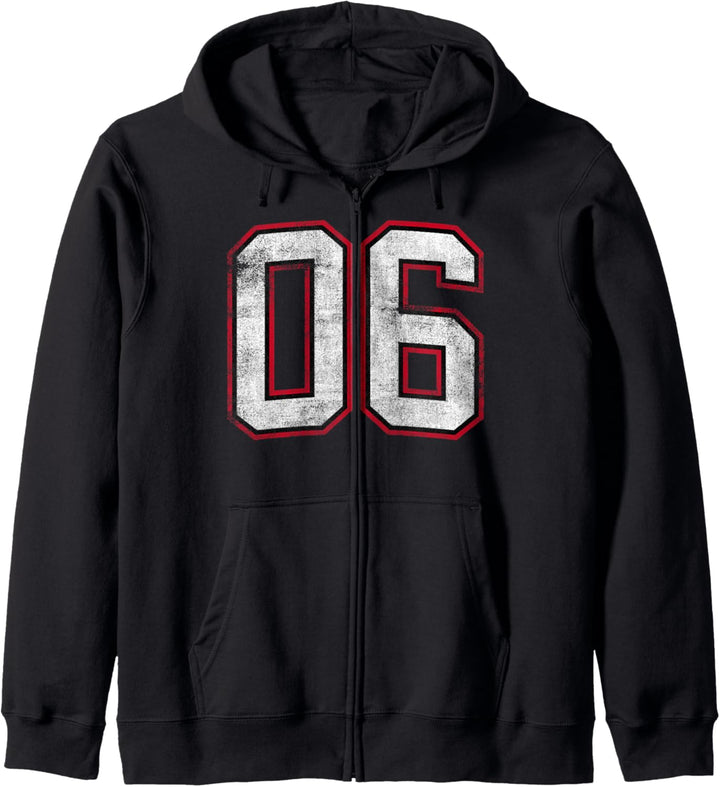 Number Six 6 Nummer Sechs 6 Kapuzenjacke
