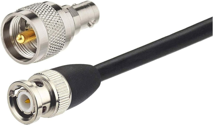 Bingfu CB Antenne 27-MHz CB-Radioantenne BNC PL259 Soft Whip Magnetfuss Antenne Kompatibel mit Cobra