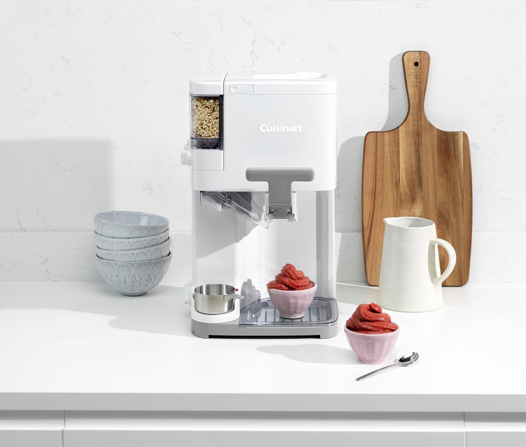Cuisinart Eismaschine | Softeis, Gelato, Sorbet, milchfreies Eis, gefrorener Joghurt | Topping-Spend
