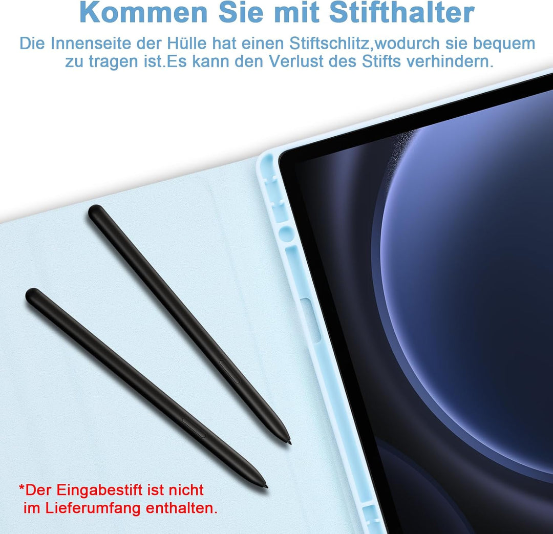 Bettdow für Samsung Galaxy Tab S10 Lite/S10 FE 10.9" 2025 Tastatur Hülle, Deutsch QWERTZ Layout Abne