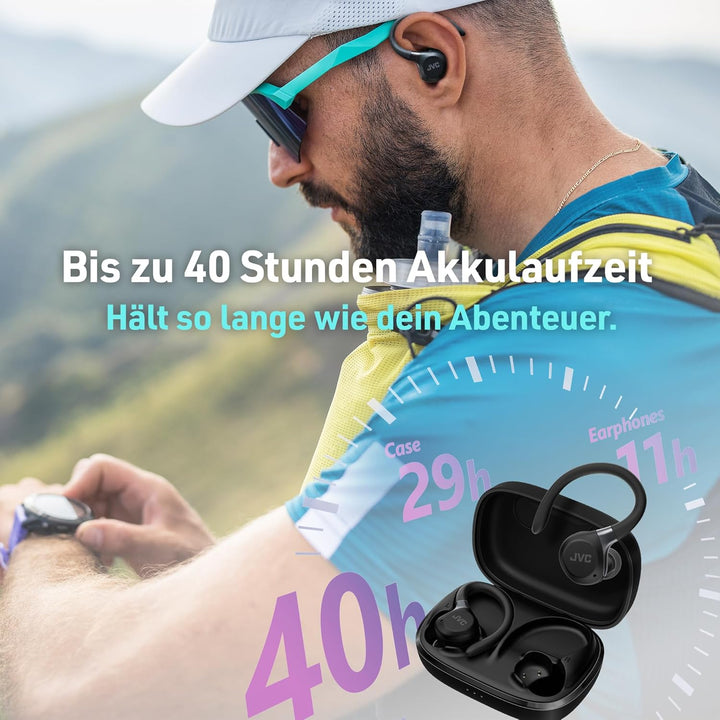 Fitness Series True Wireless Sport-Kopfhörer mit verstellbaren Bügeln, Active Noise Cancelling, Umge