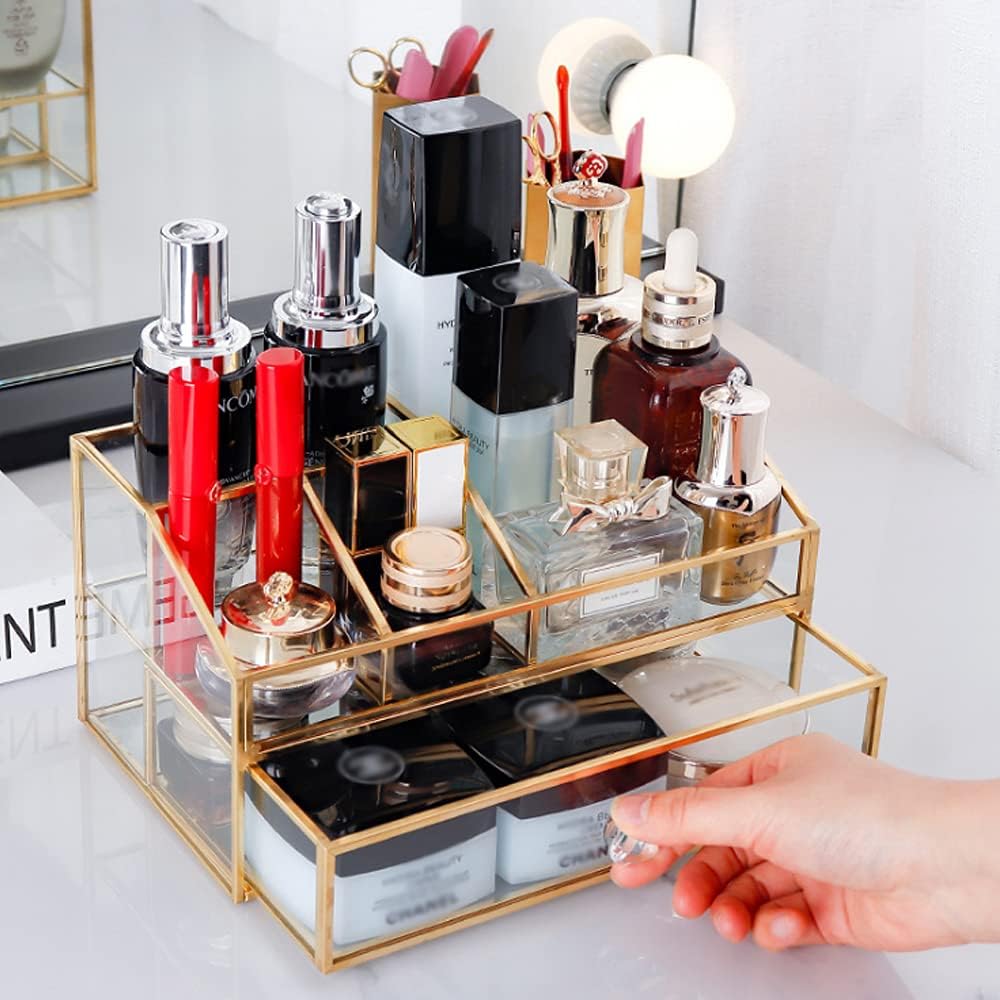 YUEHUA Kosmetikorganiser,Beauty Organizer, Make Up Kosmetik Organizer, Schmink Aufbewahrung Kosmetik