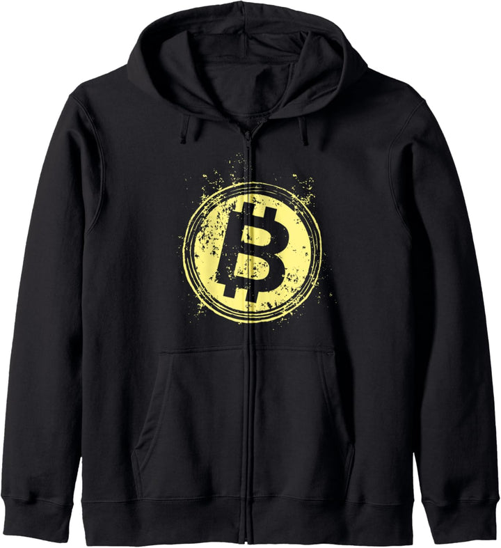 Bitcoin BTC Kryptowährung Blockchain Geld Börse Finanzen Kapuzenjacke