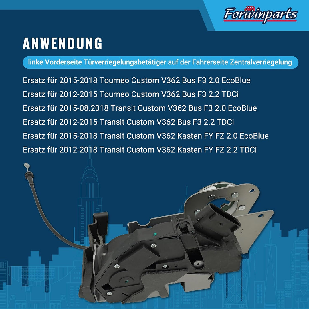 Forwinparts BK21V219A65DJ linke Vorderseite Türverriegelungsbetätiger auf der Fahrerseite Zentralver