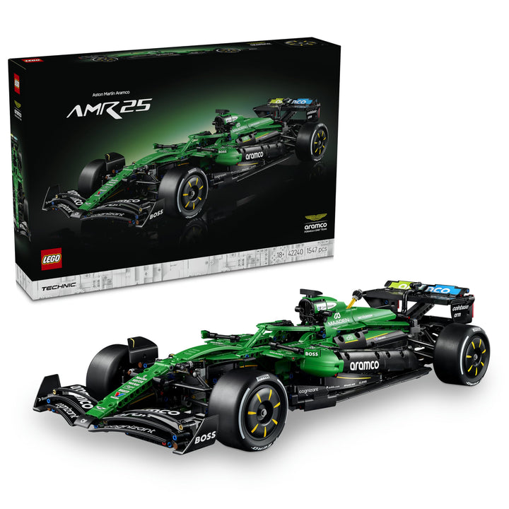 LEGO Technic Aston Martin Aramco AMR25 Formel 1 Rennwagen - Modellbau für Erwachsene - Rennauto mit