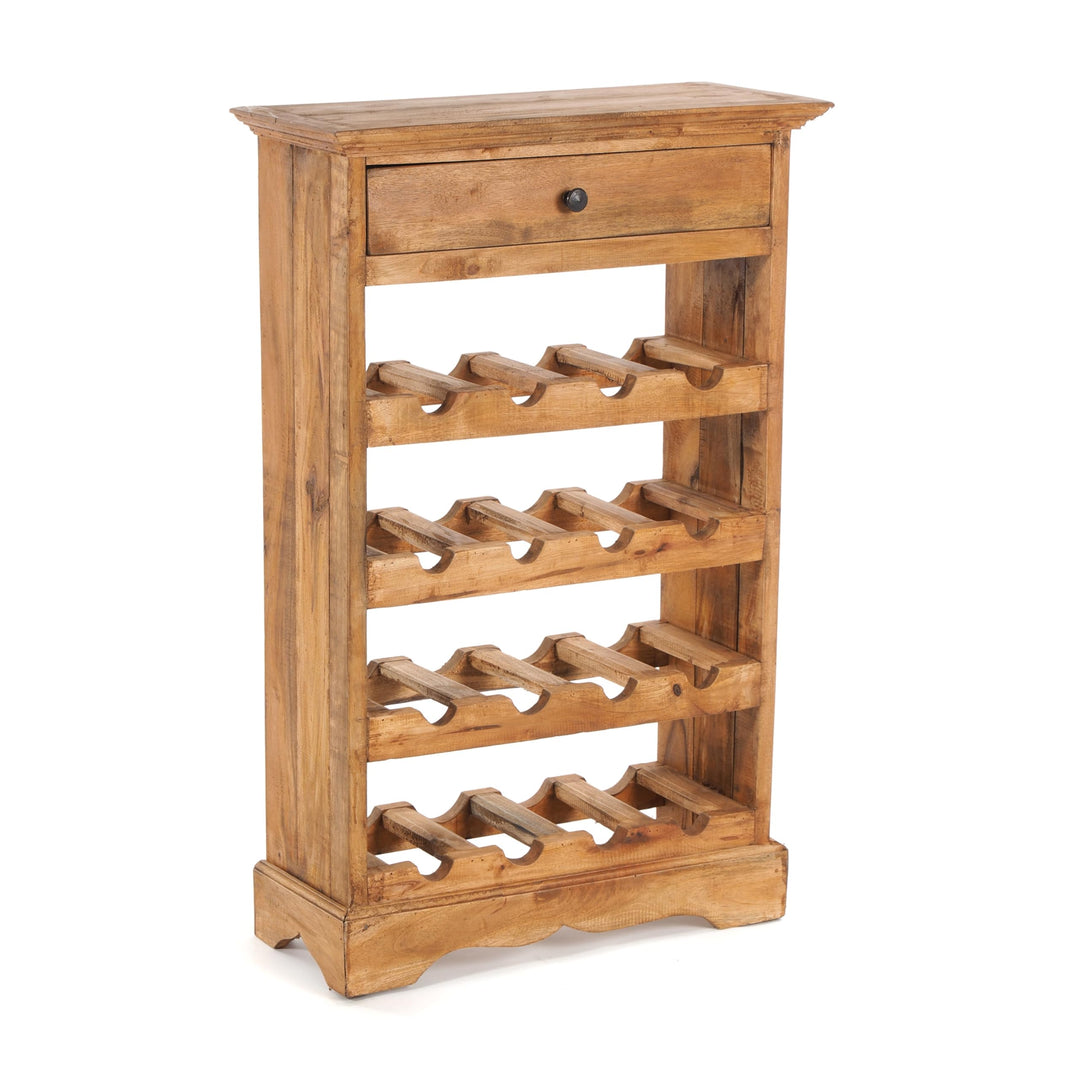 DESIGN DELIGHTS rustikales WEINREGAL Cortez 85 | 85x55cm(HxB) Massivholz | Flaschenregal, Weinflasch
