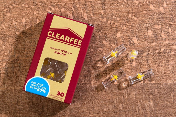 Clearfee 20x 30er Päckchen Zigarettenfilter | mit Reise-Etui | 8mm Regular | Zigarettenspitzen Micro