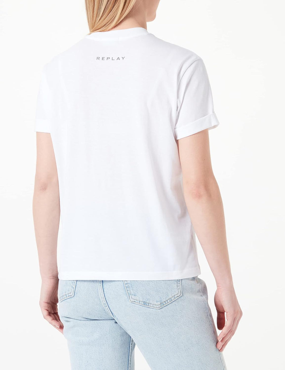 Replay Damen T-Shirt S 001 White, S 001 White