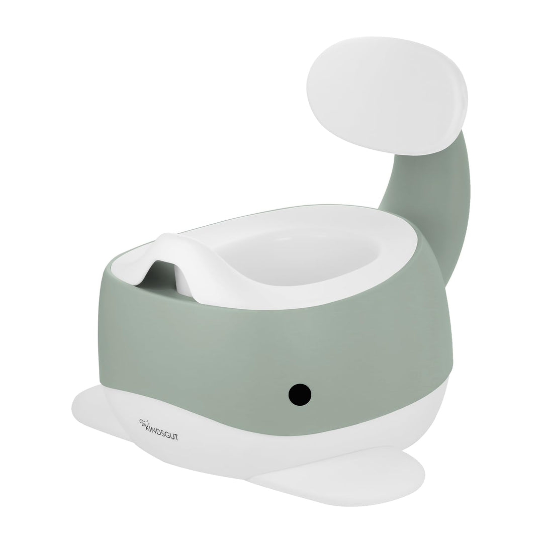 Kindsgut Kinder-Töpfchen, Babytopf WC/Klo, kinderfreundliches Wal-Design und dezente Farben, Toilett
