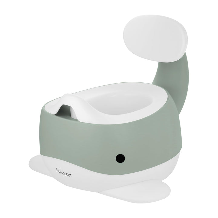 Kindsgut Kinder-Töpfchen, Babytopf WC/Klo, kinderfreundliches Wal-Design und dezente Farben, Toilett