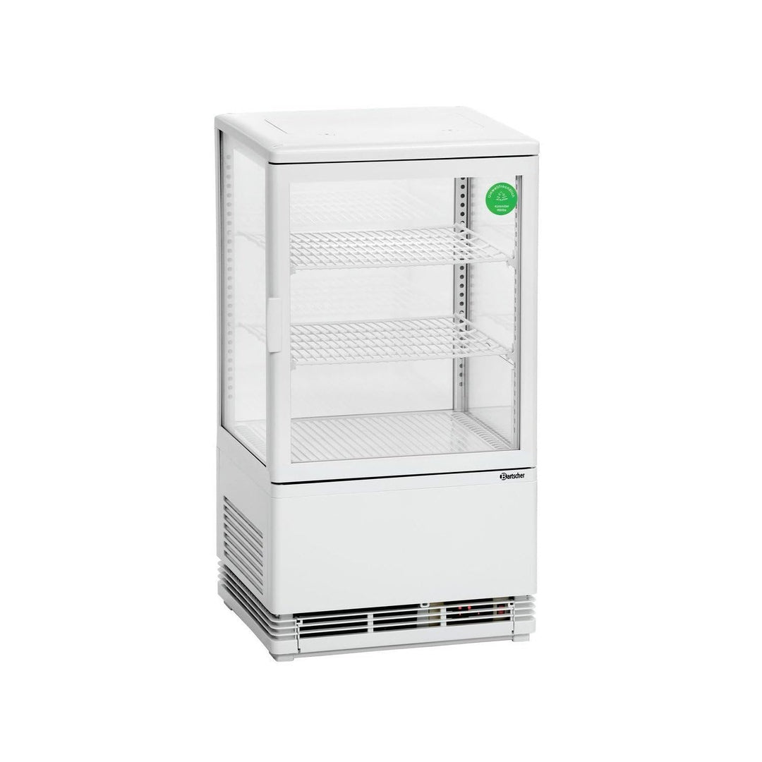 Bartscher Mini-koelvitrine 58L, wit