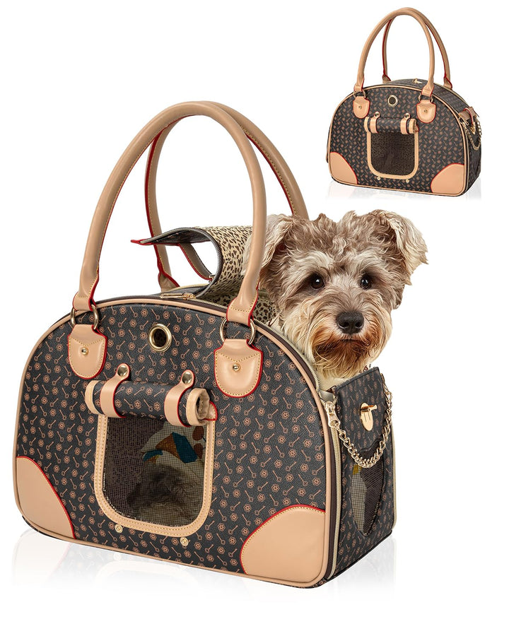 Hundetasche Tragbarkeit,42 x 18 x 31 cm Hundetransporttasche bis 4 kg,Hunde Reisetasche,Geeignet für
