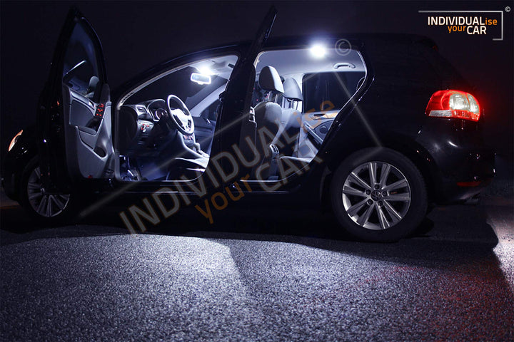 INDIVIDUALise your CAR Innenraumbeleuchtung SET für Golf 6 (5 Türer ohne Panoramadach, Cool-White) K