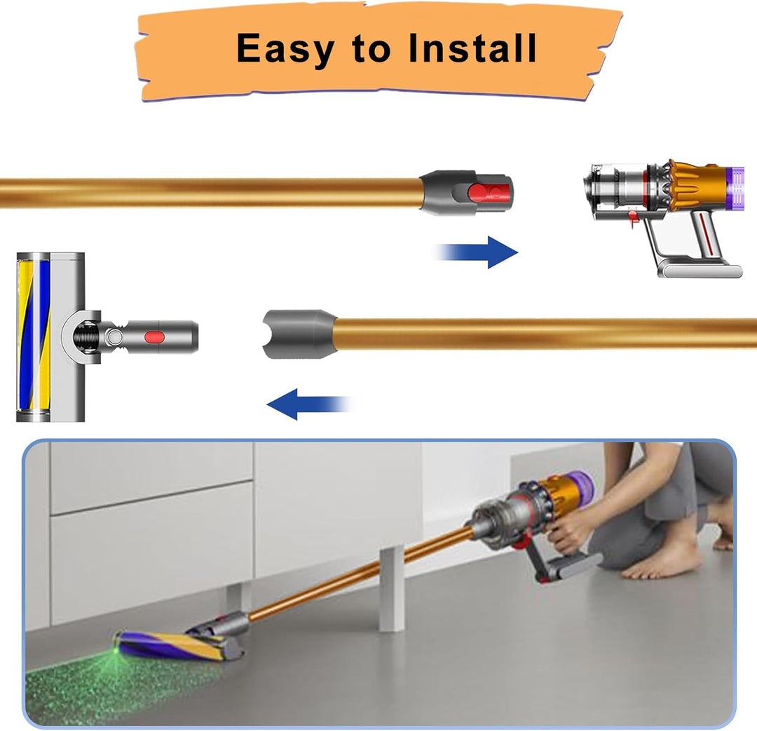 Schnellspanner Verlängerungsrohr für Dyson V12 Detect Slim Stabstaubsauger, Ersatzteile Verlängerung