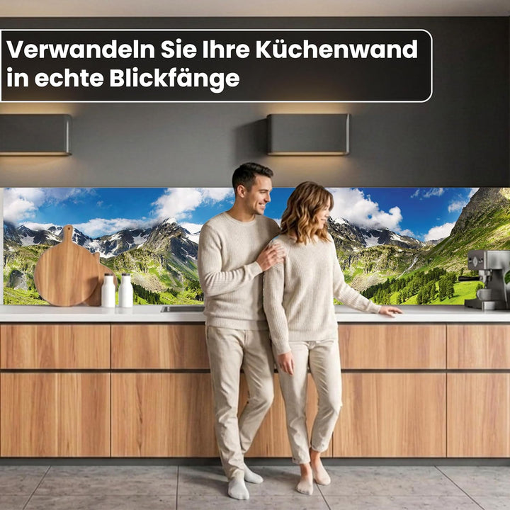 Dimex Küchenrückwand Folie selbstklebend GEBIRGE | Klebefolie - Dekofolie - Spritzschutz für Küche |