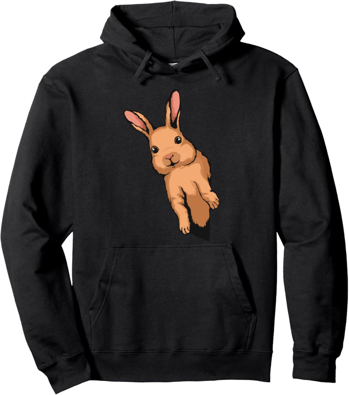Kaninchen von der Seite Karnickel Kaninchen Pullover Hoodie