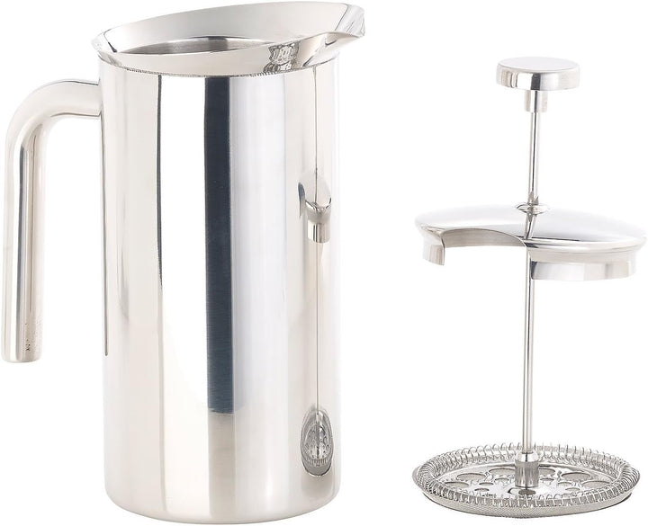 Rosenstein &amp; Söhne Kaffeepresse: Thermo-Kaffeebereiter, French-Press, Edelstahl, doppelwandig, 1 Lit