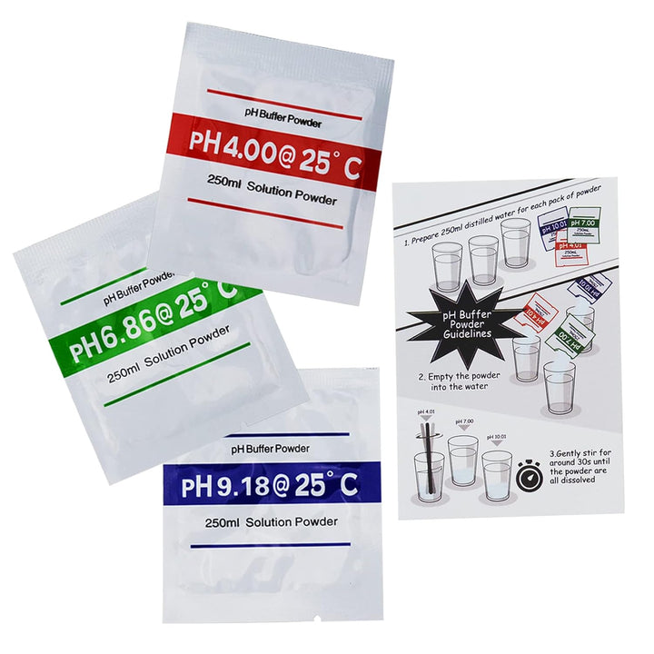 DANOPLUS 300 cm lang Kabel Elektrode Austauschbare pH-Sonde (0-14 pH), BNC-Anschluss mit 6 Pakete Ka