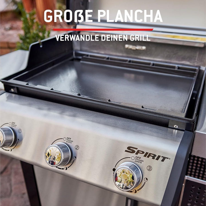 Weber Plancha Vollformat für Spirit 300 und Searwood Serie - gleichmässige Hitze, grosse Fläche für