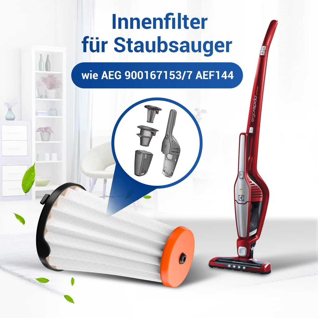 VIOKS 6 Stück Filter Ersatz für AEG Filter 900167153/7 Austauschfilter Ersatzfilter AEF144 für AEG C