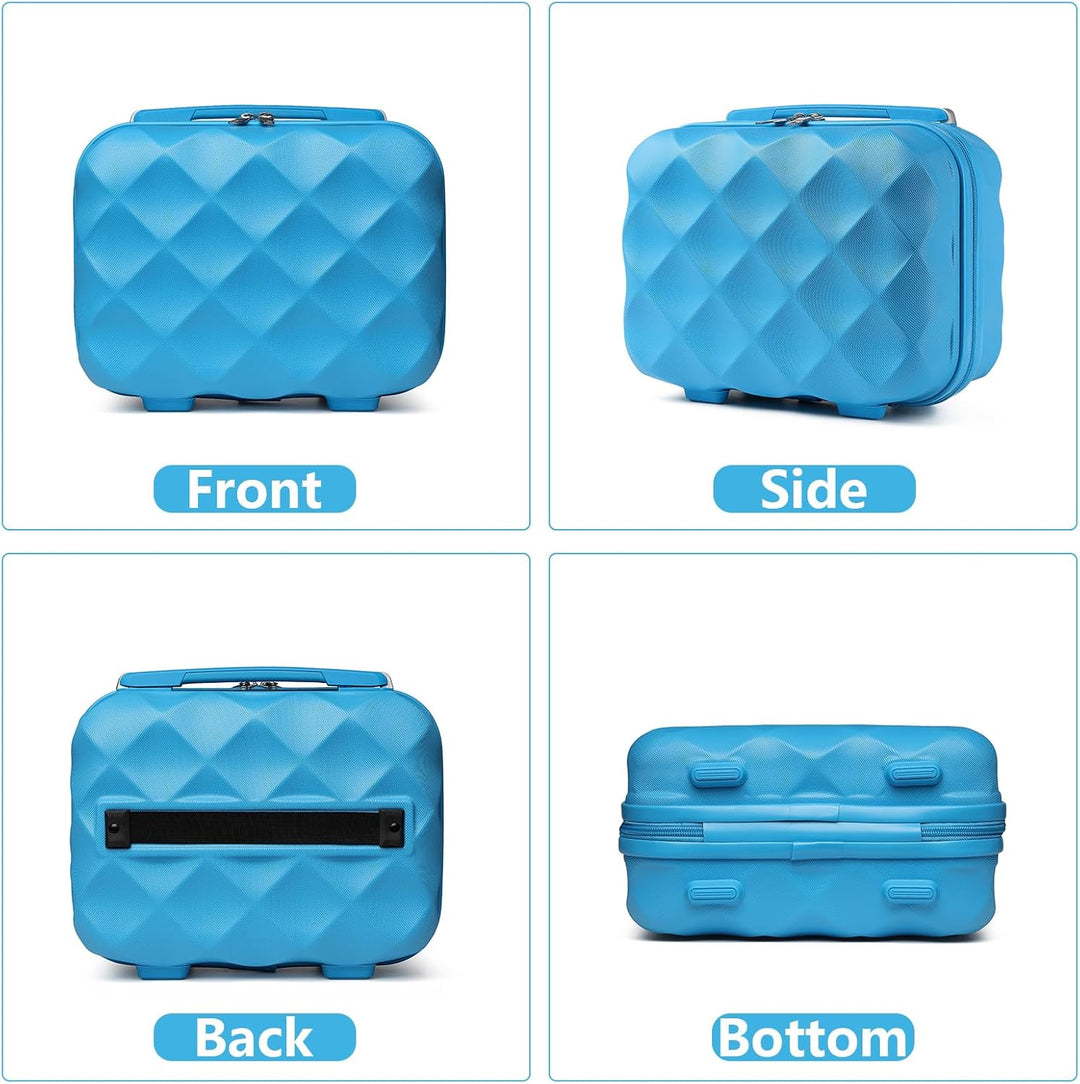 British Traveller Kosmetikkoffer Damen Beautycase Hartschalen Schminkkoffer Handgepäck Tragbar 31 *