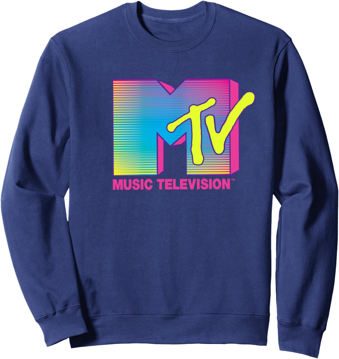 MTV 90er Jahre Helles Rosa Neon Sweatshirt