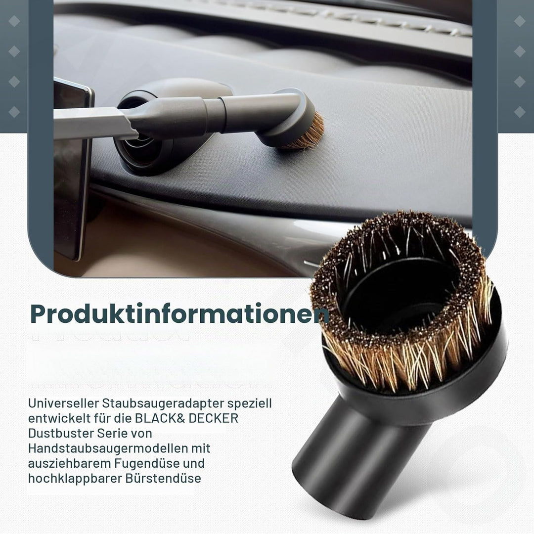 Universal-Aufsatzadapter-Set – ausziehbare Fugendüse, Dustbuster-Zubehör, kompatibel mit Black+Decke