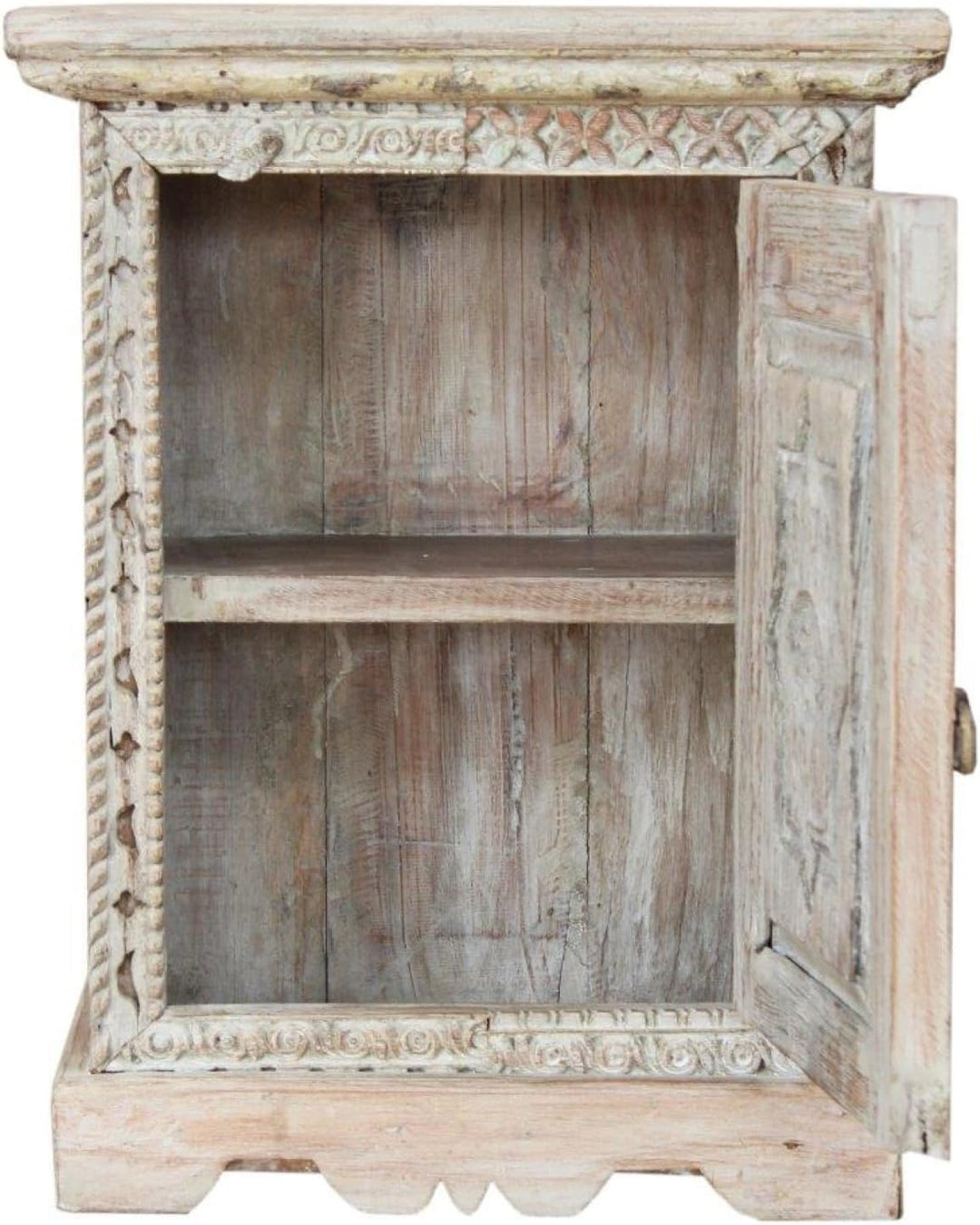 GURU SHOP Vintage Beistellschrank, Kommode, Nachttischschrank, Flurschrank - Modell 86, 62x47x26 cm