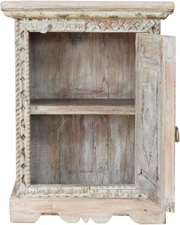 GURU SHOP Vintage Beistellschrank, Kommode, Nachttischschrank, Flurschrank - Modell 86, 62x47x26 cm