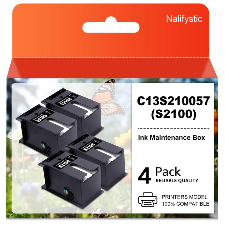 S2100 Wartungsbox C13S210057 SC13MB Resttintentank-Tintensammlereinheit Ersatz kompatibel für SureCo