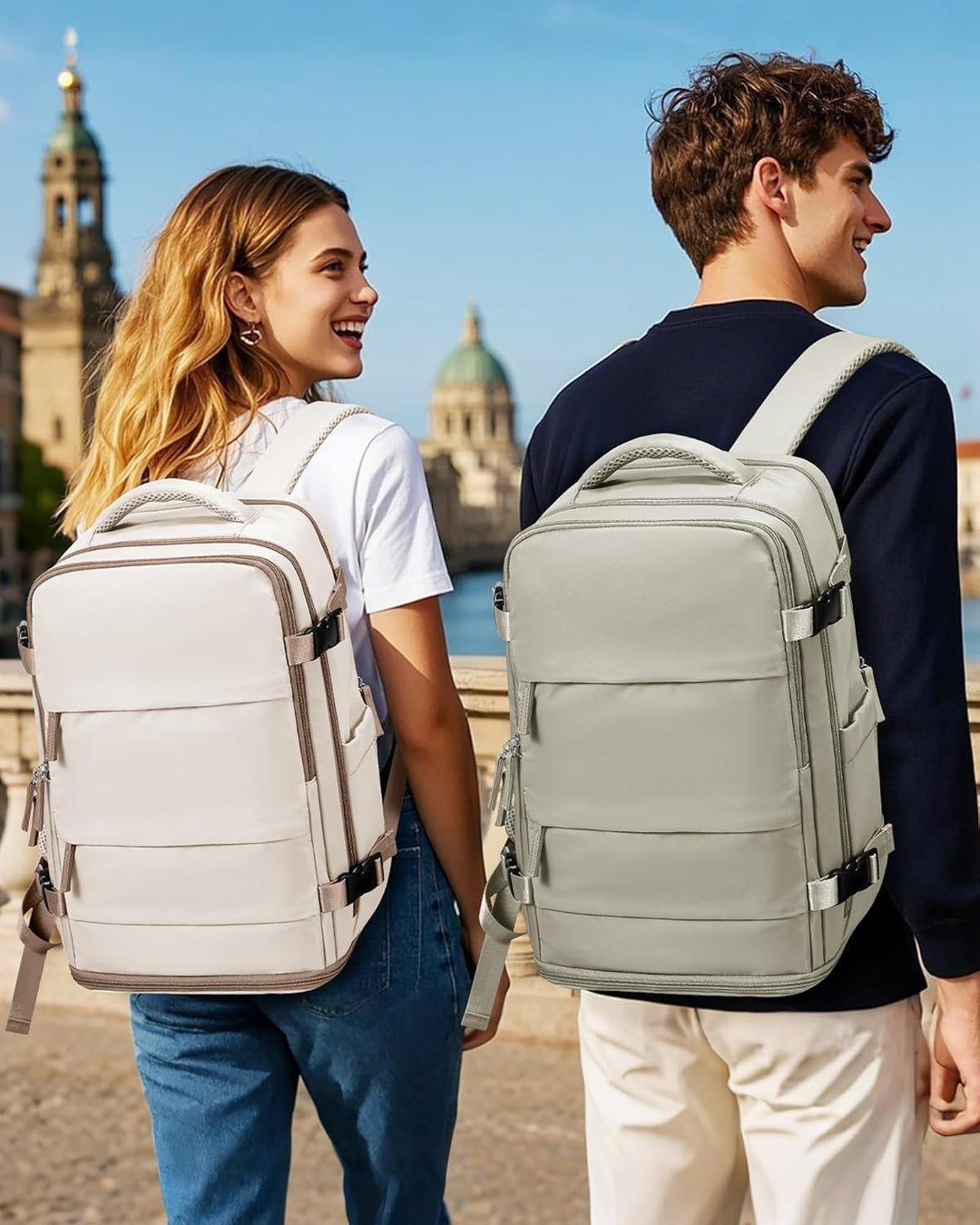 SZLX Grosser Reiserucksack Damen,Ryanair Handgepäck 40x20x25 Rucksack Easyjet Cabin Bag Rucksack Was
