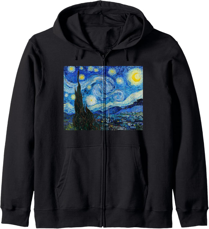 Van Gogh Starry Night Fine Art Painting Impressionism Art Kapuzenjacke