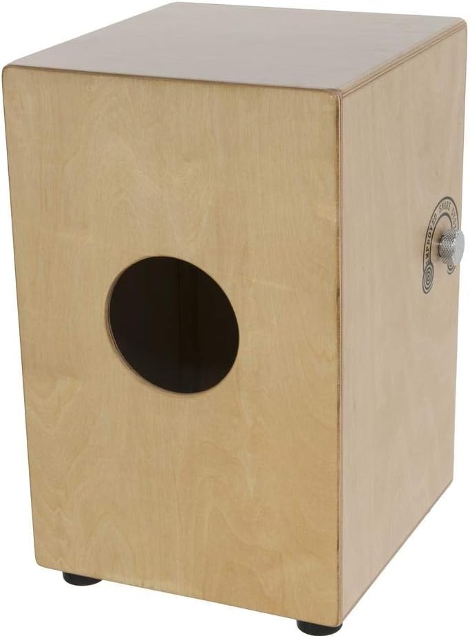 DIMAVERY CJ-500 Cajon, Walnuss, verstellbar | Mit verbessertem Snare-System | Inkl. gepolsterter Tas