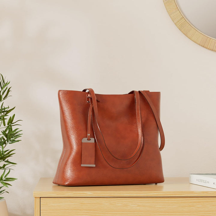 ALARION Frauen Top Handle Satchel Handtaschen Schultertasche Messenger Tote Bag Geldbörse 1-abrown,