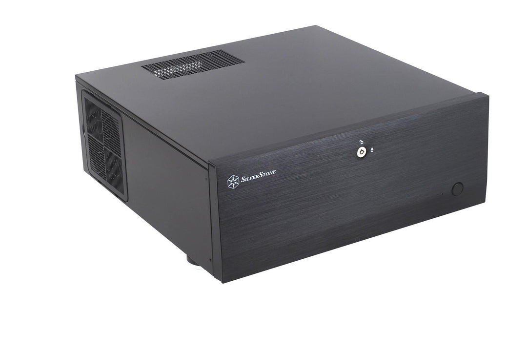 SilverStone SST-GD07B - Grandia HTPC ATX Desktop Gehäuse mit hochleistungsfähigem und geräuscharmen