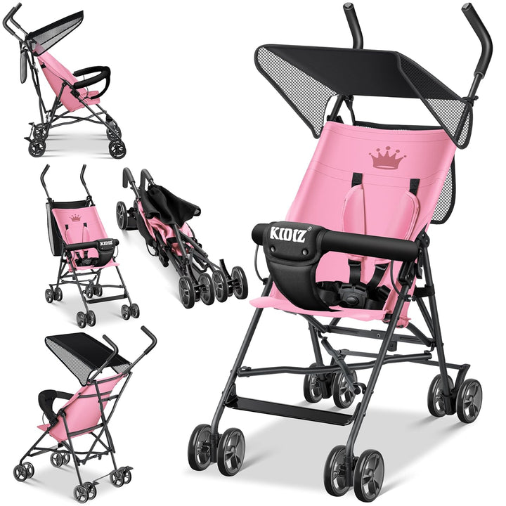 KIDIZ® Kinderwagen CITY Buggy Kinderbuggy klappbar Sportwagen Faltbar 360° 4-Zoll-Räder Inkl. Sonnen