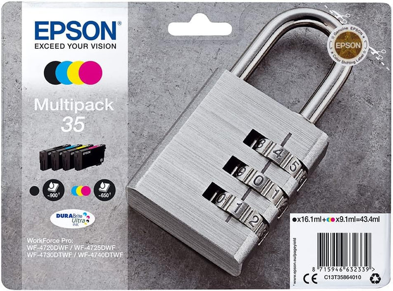 Epson Encre 35 N.C.J.M Multipack Flügel Schwarz L