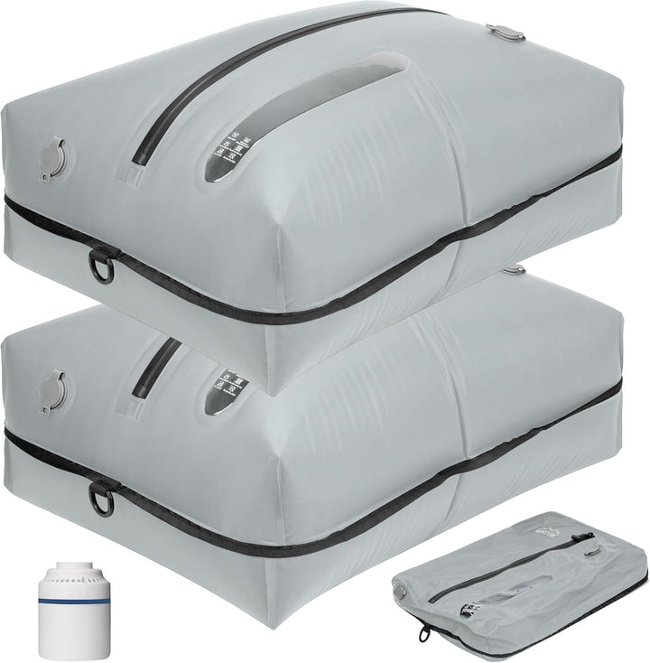 Vakuumbeutel für Kleidung Wiederverwendbar TPU Vakuumierbeutel mit Luftdichtem Ventil Reise Nylon Or