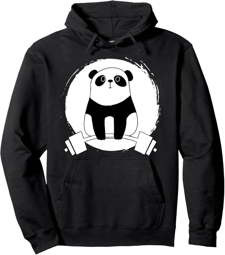 Niedlicher Panda Kreuzheben, Strongman Pullover Hoodie