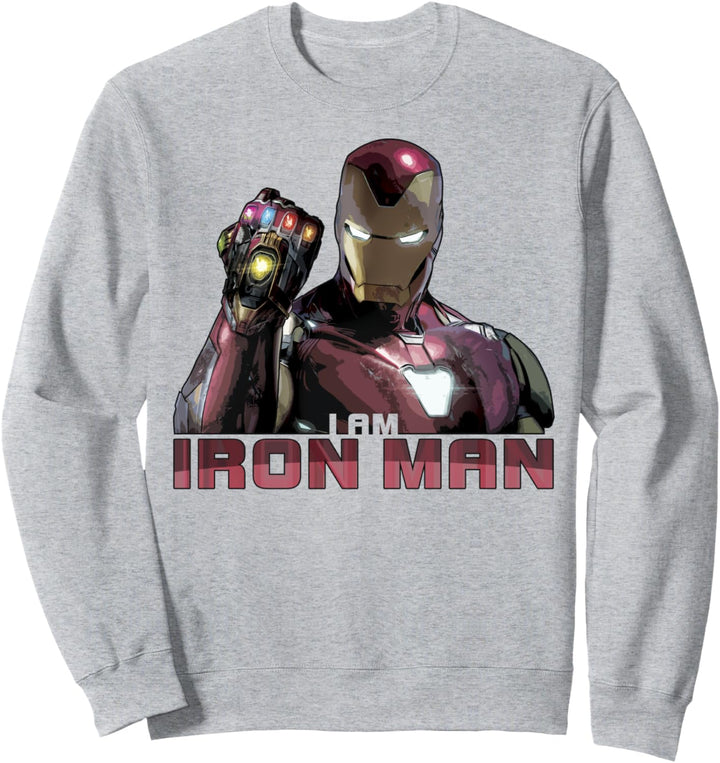 Marvel Avengers I Am Iron Man Gauntlet Portrait Sweatshirt