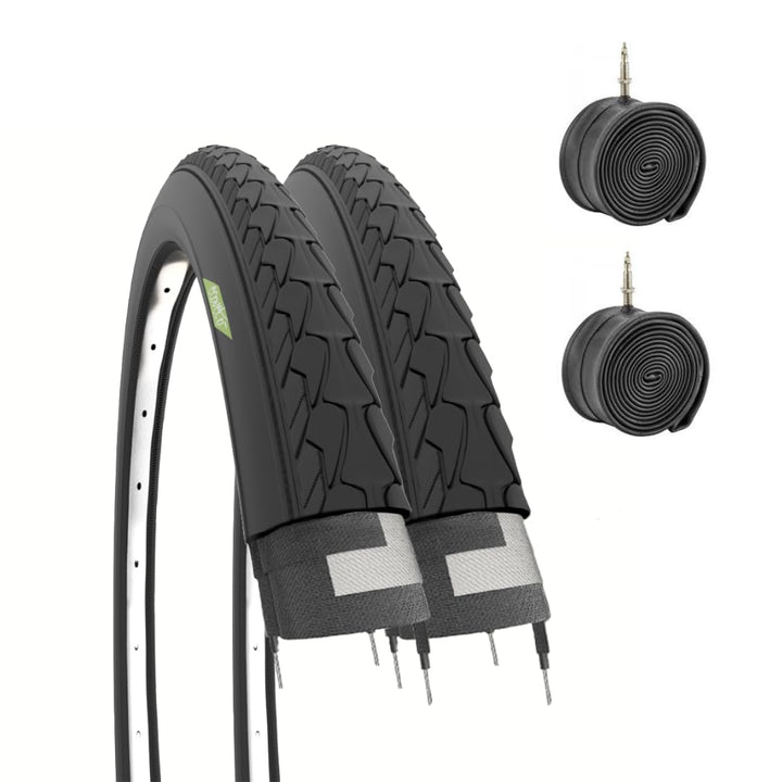 ECOVELO Unisex – Erwachsene 2 Reifen Gravel 700 x 35 cm, Schwarz, 700x35 C