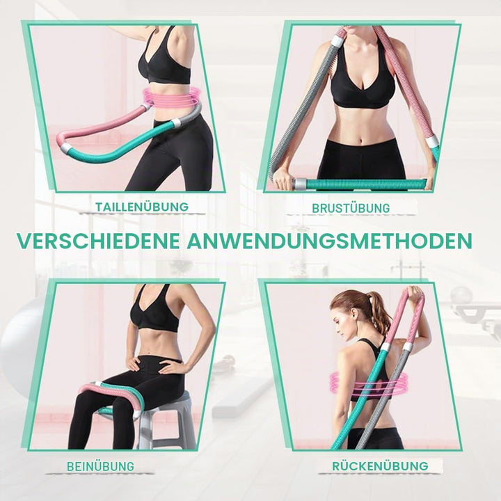 Hoola Hoop Reifen für Erwachsene, Weicher Hoola Hoop Gewichtet, Fitness Hoop,Gewichteter Fitness Hoo