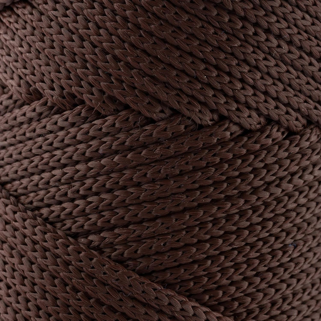 Sensy Premium 5 mm Polyester-Seil, 100 % Polypropylen-Kordel, Makramee-Schnur, 5 mm, Häkelnadel, Mak