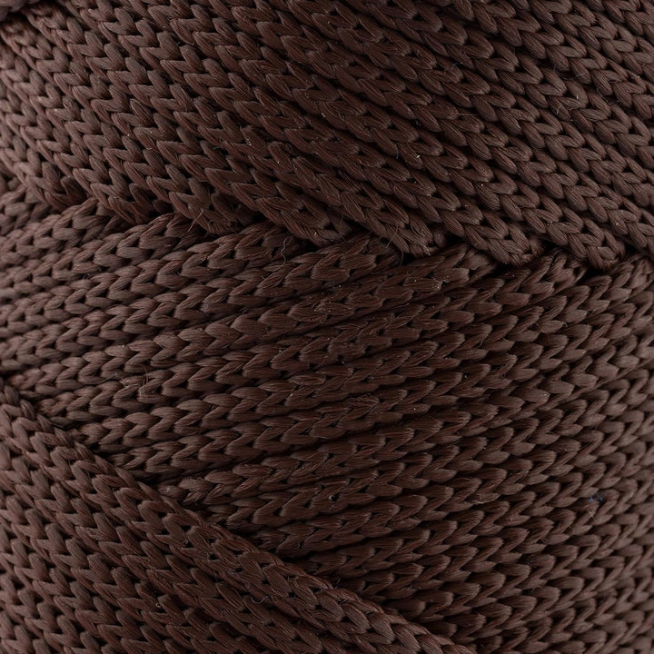 Sensy Premium 5 mm Polyester-Seil, 100 % Polypropylen-Kordel, Makramee-Schnur, 5 mm, Häkelnadel, Mak