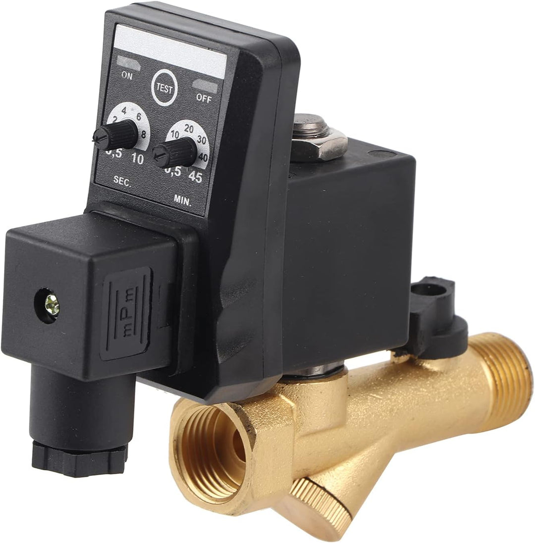 G1/2 DN15 Automatisches Ablassventil, Luftkompressor-Ablassventil, Elektronisches Zeitgesteuertes Ab