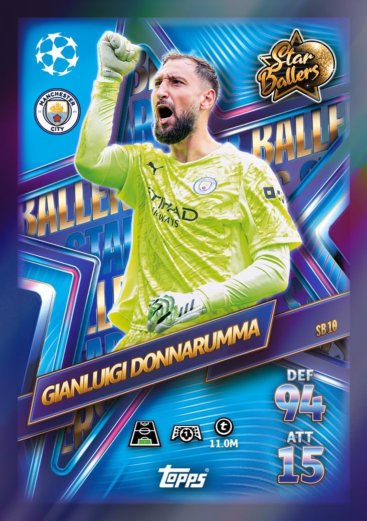 Topps UCC Match Attax 2025/26 - Update Eco Pack #2 - Star Ballers - enthält 41 Cards, darunter 16 Ex